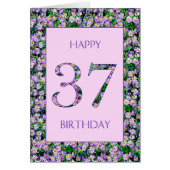 37誕生日紫デイジー (正面)