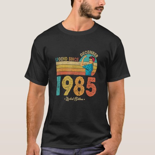37誕生日1985年12月伝説1985年37歳 Tシャツ (正面)