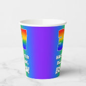 37誕生日: カラフル、おもしろいレインボーパターン# 37 紙コップ (左)