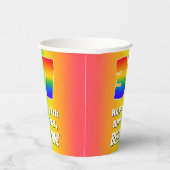 37誕生日: カラフル、おもしろいレインボーパターン# 37 紙コップ (右)