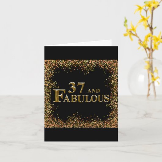 37誕生日 カード (黄色い花)