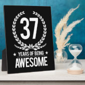 37誕生日(37歳素晴らし) フォトプラーク (側面)