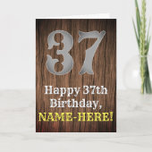 37誕生日: Country インスパイア Western  Look, Name カード (正面)