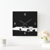 370Z転がショット スクエア壁時計 (ホーム)