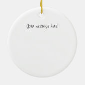 370Z黒いブラシストローク セラミックオーナメント (裏面)