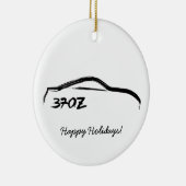 370Z黒いブラシストローク セラミックオーナメント (右)