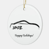 370Z黒いブラシストローク セラミックオーナメント (左)