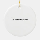 370Z黒いブラシストローク セラミックオーナメント (裏面)