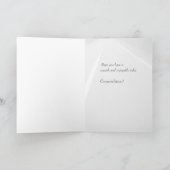 3718新車、道路おめでとう カード (内部)