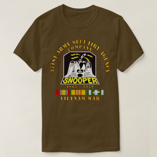 371st ASA社1965 1971 w VN SVC Tシャツ (デザイン正面)