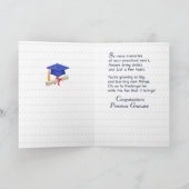 3746匹の幼稚園の卒業 カード (内部)