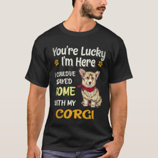 37 あなたはラッキーコーギー Tシャツ