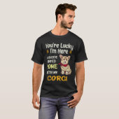 37 あなたはラッキーコーギー Tシャツ (正面フル)