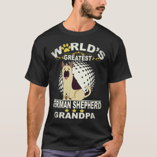 37 世界一のジャーマンシェパード おじいちゃん ドイツ Tシャツ