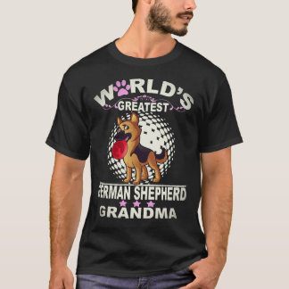 37 世界最高のジャーマンシェパードの祖母 ドイツ Tシャツ