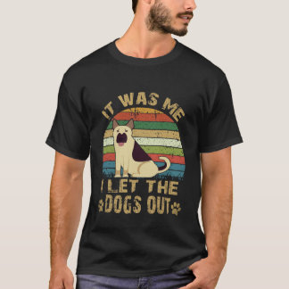 37 私が犬を外に出した ジャーマンシェパード Tシャツ