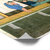 37. 赤坂宿, 広重 ポスター (角)