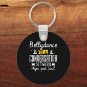 37.Bellydanceはお尻とSの間の会話 キーホルダー (正面)
