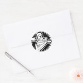 37_KC_logo ラウンドシール (封筒)