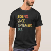 37 Years Old Legend Since September 1985 37th Birt Tシャツ (正面)