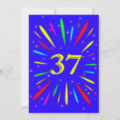 37th誕生日パーティーの招待状の爆発 招待状 (正面)