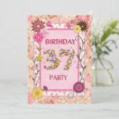 37th誕生日パーティーへの招待とフローラ枠 招待状 (スタンド正面)