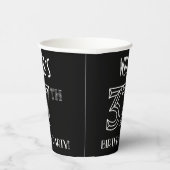 37th Birthday Party:アールデコスタイル+名前をカスタムする 紙コップ (右)