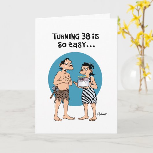 38おもしろい誕生日 カード (黄色い花)