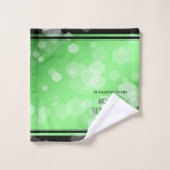 38エレガントthエメラルド記念日 バスタオルセット (ウォッシュタオル)