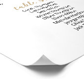 38テーブル席の座席一覧プランを見つける ポスター (角)