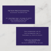 38モダンプロフェッショナル名刺プラムカラー 名刺 (正面/裏面)