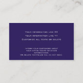 38モダンプロフェッショナル名刺プラムカラー 名刺 (裏面)