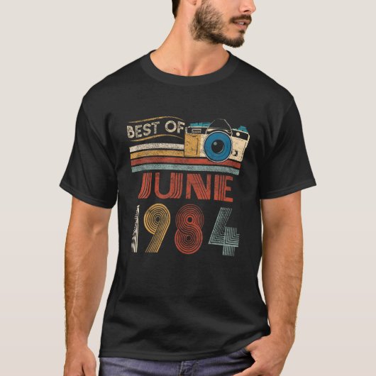 38ヴィンテージ誕生日ギフト6月最高の38歳 Tシャツ (正面)