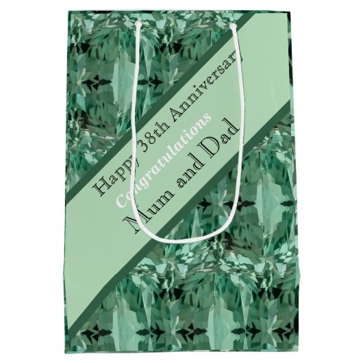 38周年記念結婚グリーンベリル ミディアムペーパーバッグ (裏面)