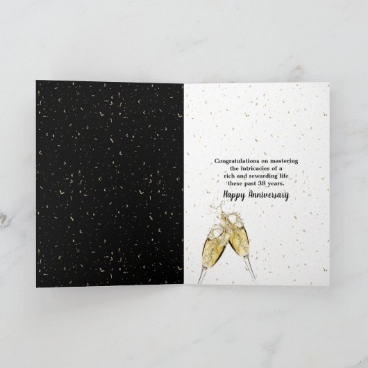 38周年記念結婚スパーカー カード (内部)