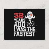 38年前の誕生日 私は最速だった ポストカード (正面)
