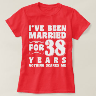 38年目の結婚記念日独身最後のパーティ Tシャツ