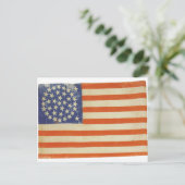 38星アメリカ国旗 ポストカード (スタンド正面)