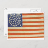 38星アメリカ国旗 ポストカード (正面/裏面)