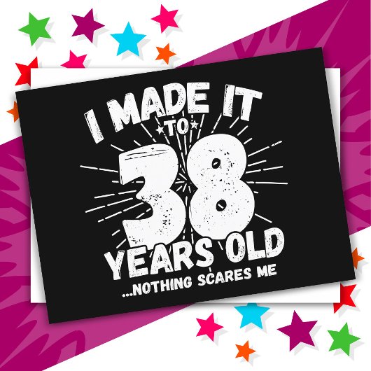 38歳の皮肉屋さんの面白いミーム 誕生日おめでとう38歳 ポストカード