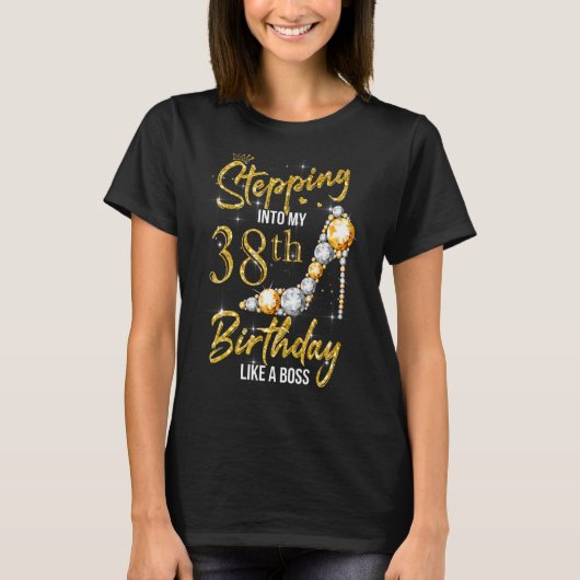 38歳の私の38誕生日に Tシャツ (正面)