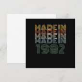 38歳の誕生日記念ギフト レトロ ヴィンテージ 製作 招待状 (正面/裏面)