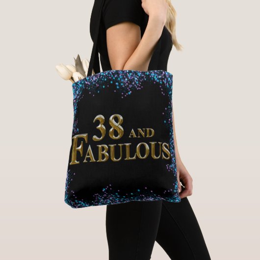 38歳の誕生日 トートバッグ (クローズアップ)
