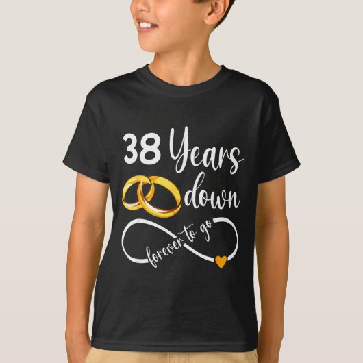 38歳まであと少しカップル Tシャツ (正面)