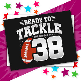 38歳タックルサッカーパーティー38誕生日 ポストカード