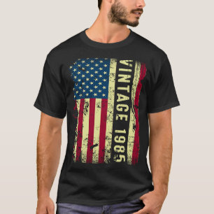38歳ヴィンテージ1985年米国国旗38誕生 Tシャツ