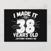38歳皮肉なミーム面白い38歳誕生日 ポストカード (正面)