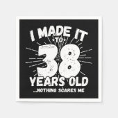 38歳皮肉ミームおもしろい38誕生日 スタンダードカクテルナプキン (正面)