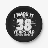 38歳皮肉ミームおもしろい38誕生日 ペーパープレート (正面)