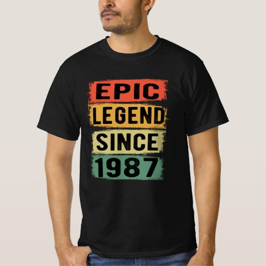 38歳Bday 1987エピックレジェンド38誕生日 Tシャツ (正面)